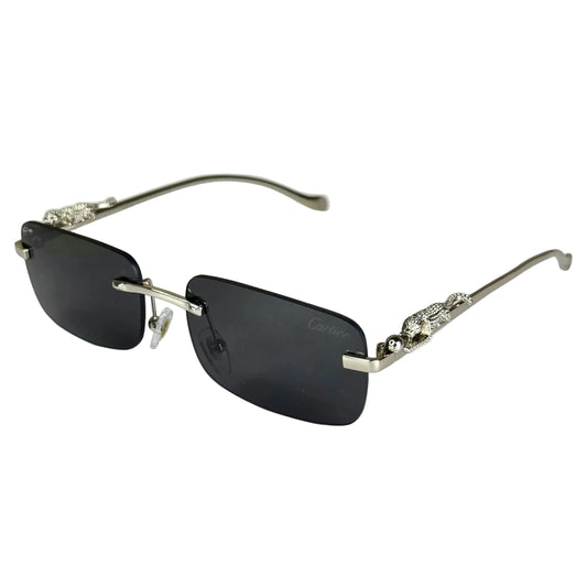Cartier Black Marco Plateado